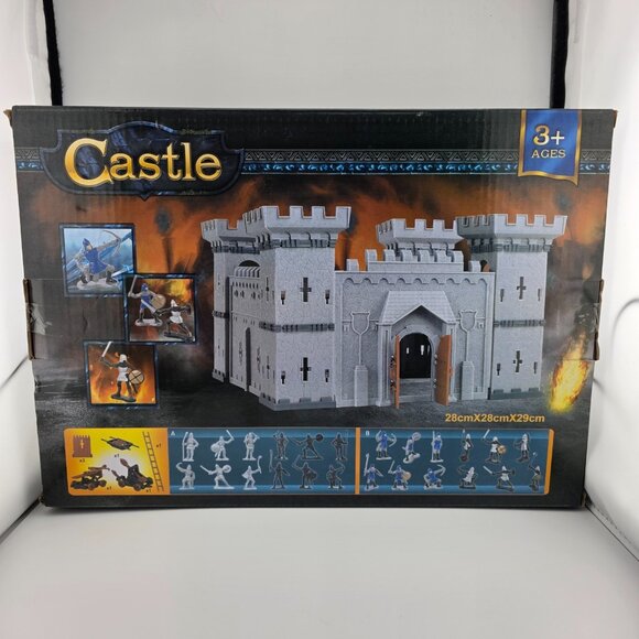 3D Castle Knights Action Figure Toy Playset with Assorted‎ Knights & Props NEW - Picture 1 of 9